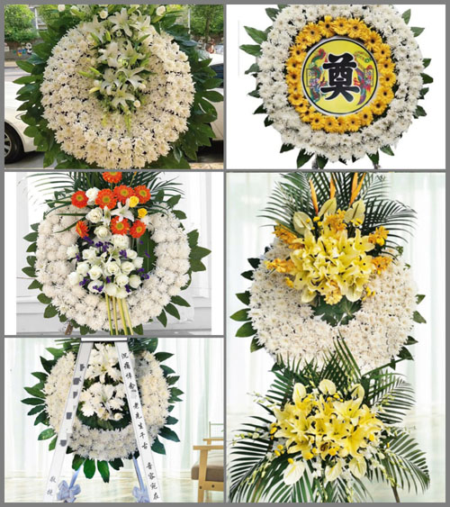 山东青岛胶州市胶莱镇小高于家村花圈速递